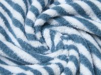 Полотенце махровое Узкая полоска/Striscia stretta, голубое