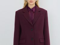 Однобортный жакет, Фиолетовый