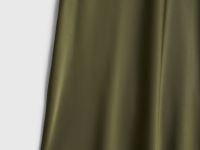 Юбка А-силуэта из сатина, Зеленый