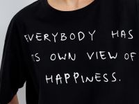 Футболка с принтом из хлопка