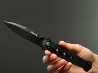 Складной нож Fox Hector, сталь N690, рукоять нержавеющая сталь, чёрный