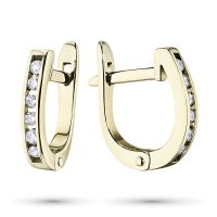 Серьги из желтого золота с бриллиантами э0301сг05152100