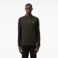 Мужское поло Lacoste L.13.12 классического кроя с длинным рукавом