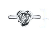 Кольцо из белого золота с бриллиантом э0901кц04200870