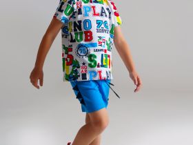 Комплект трикотажный для мальчиков: фуфайка (футболка), шорты