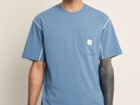 Футболка свободного силуэта с контрастной отделкой