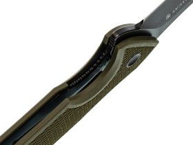 Складной нож Mr.Blade Hellcat blackwash, сталь S35VN, рукоять Olive G10