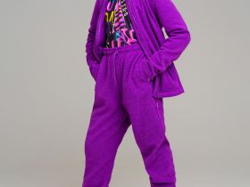 Комплект трикотажный для девочек: толстовка, брюки