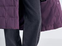 Стеганое утепленное пальто с капюшоном