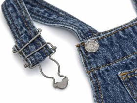 Полукомбинезон джинсовый для маленького мальчика