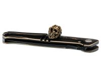 Бусина для темляка "Череп с руками", латунь