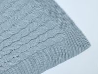 Плед Виллена/Villena, серо-голубой