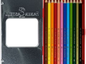 Набор цветных карандашей Faber-castell "Замок" 12 шт в металлической коробке