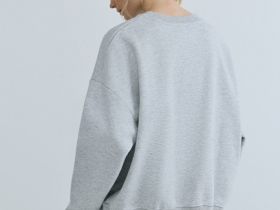 Свитшот с вышивкой, Серый