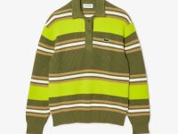 Женский вязанный свитер-поло Lacoste