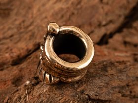 Бусина для темляка Воин, бронза