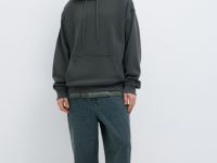 Толстовка с эффектом стирки, Зеленый