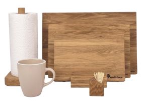 Комплект из 3-х разделочных досок Woodinhome CB002ONKIT3, дуб