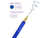 Ручка шариковая Berlingo "xGold" синяя, 0,7 мм, игольчатый стержень, грип