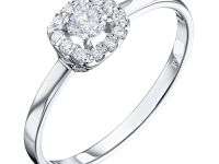 Кольцо из белого золота с бриллиантами э4001кц04190200