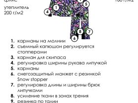 Комплект текстильный с полиуретановым покрытием для девочек: куртка, брюки