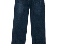 Брюки текстильные джинсовые утепленные флисом для девочек