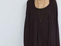 Удлиненный кардиган, Коричневый