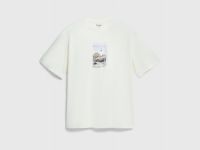 Футболка из хлопка с фотопринтом, Белый