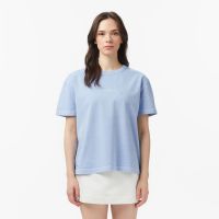 Женская хлопковая футболка Lacoste