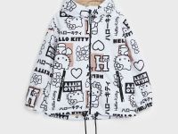 Куртка текстильная с полиуретановым покрытием для девочек (ветровка)