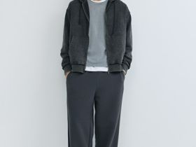 Толстовка на молнии, Серый