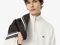Мужская толстовка Lacoste на молнии с высоким воротом
