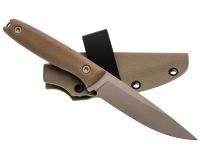 Фиксированный нож Град Горький Оса, сталь AUS-10Co, рукоять G10, песочный