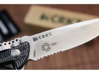 Складной нож CRKT Ripple Charcoal Combo, сталь Acuto 440, рукоять нержавеющая сталь 420J2