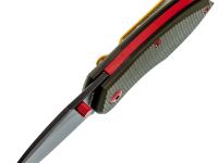 Складной нож Mr.Blade Rexbo Gen.2 Boba Fett blackwash сталь D2 рукоять Olive G10