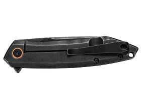 Нож складной Ruike P831S-SB, сталь 14C28N, рукоять сталь, черный