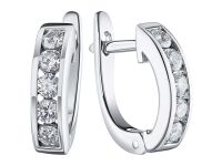 Серьги из белого золота с бриллиантами э0901сг05102300