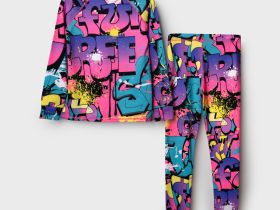 Термокомплект трикот. для девочек: фуфайка (футболка) с длин. рук, брюки для эпизод. использования