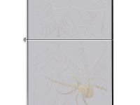 Зажигалка ZIPPO Spider Design с покрытием High Polish Chrome, латунь/сталь, серебристая, 38x13x57 мм