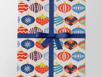 Упаковочная бумага "Разноцветные игрушки" 70х100 см