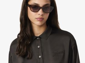Женская рубашка Lacoste оверсайз