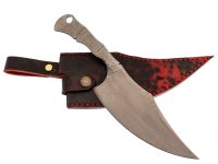 Нож Barmaley Knives Баньши L, сталь AUS-10Co, красный