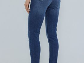 Джинсы Skinny с высокой посадкой, Синий