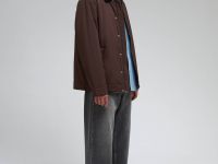 Утепленная куртка с отложным воротником