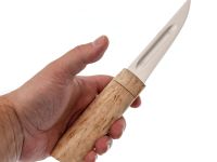 Кованый нож Северный малый, сталь 95Х18, карельская береза