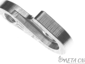 Держатель заднего переключателя "петух" Meta №177 фрезерованный (серебристый)