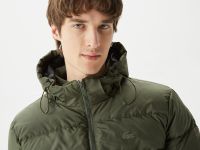 Мужская утеплённая куртка Lacoste с капюшоном