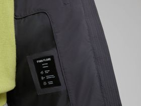 Удлиненный пуховик с натуральным пухом и термостежкой