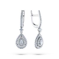 Серьги из белого золота с бриллиантами э4701сг07182500