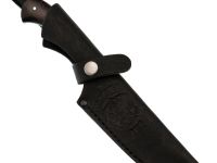 Нож цельнометаллический Узбек, сталь D2, рукоять граб